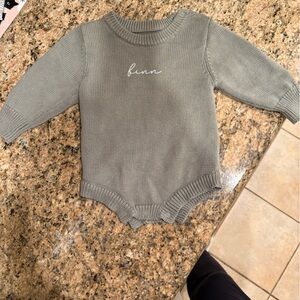 Caden Lane Sage Knit Baby Outfit